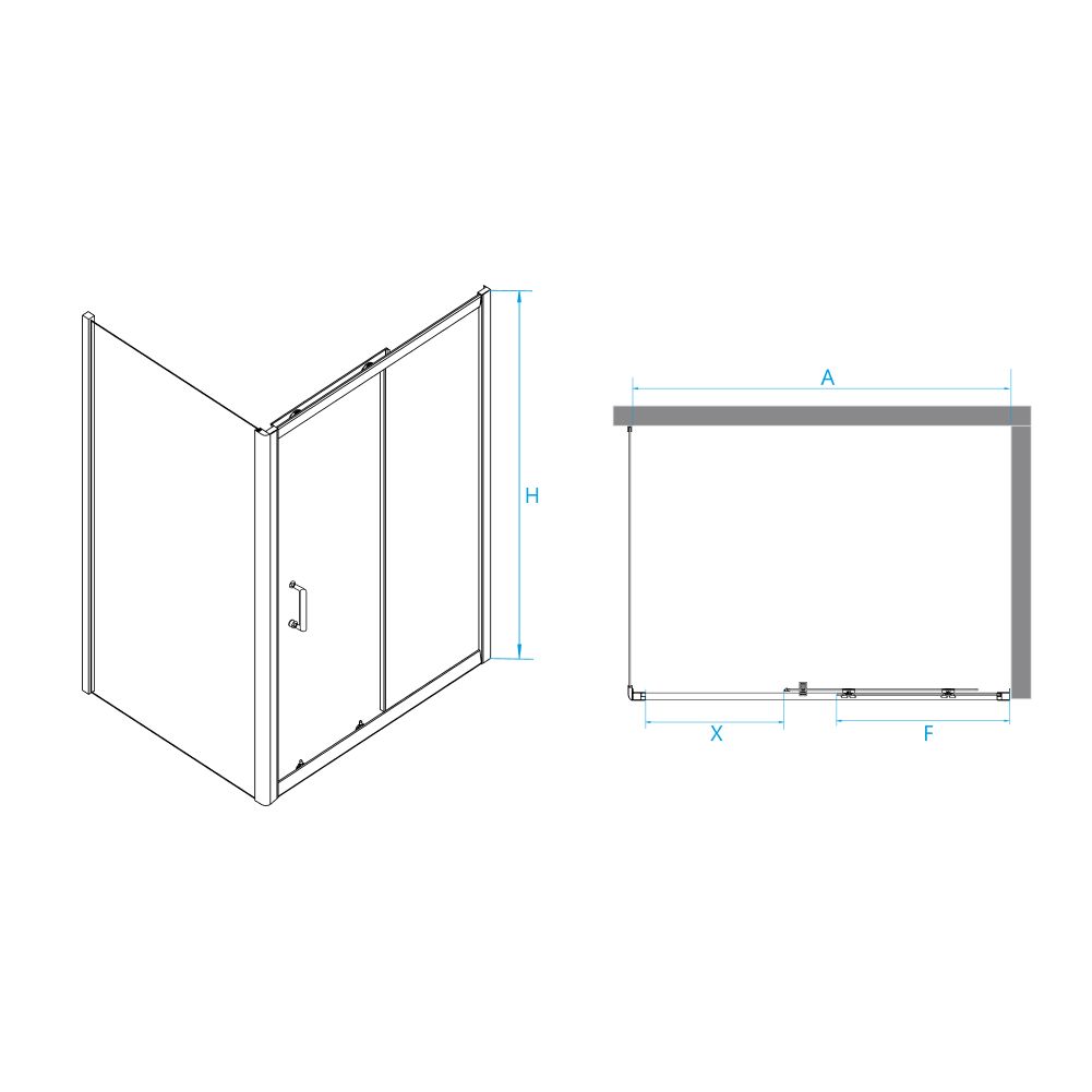Душевой уголок RGW PA-74 (PA-14 + Z-050-2) (1700x900, Прозрачное)