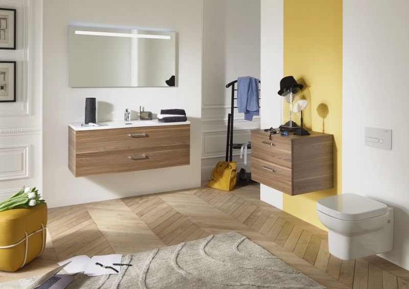 Тумба под раковину JACOB DELAFON VOX 100 EB2075-R1-M43 (подвесная, аквамарин матовый), шт, артикул EB2075-R1-M43