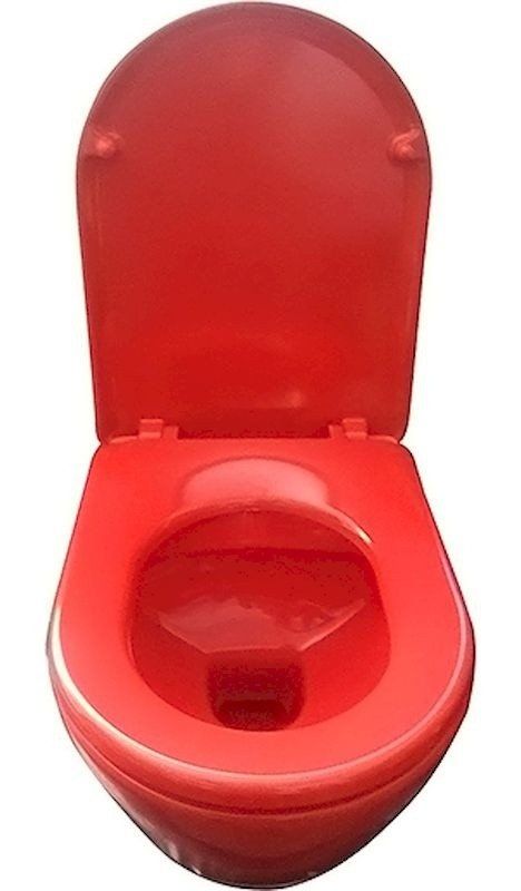 Унитаз биде Creavit Terra TP325-00KI00E-0000 подвесной Красный без сиденья