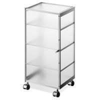 Decor Walther RW 1 Шкафчик передвижной 38x30x80см, стекло матовое, цвет: хром ЗАКАЗ ПО ЗАПРОСУ