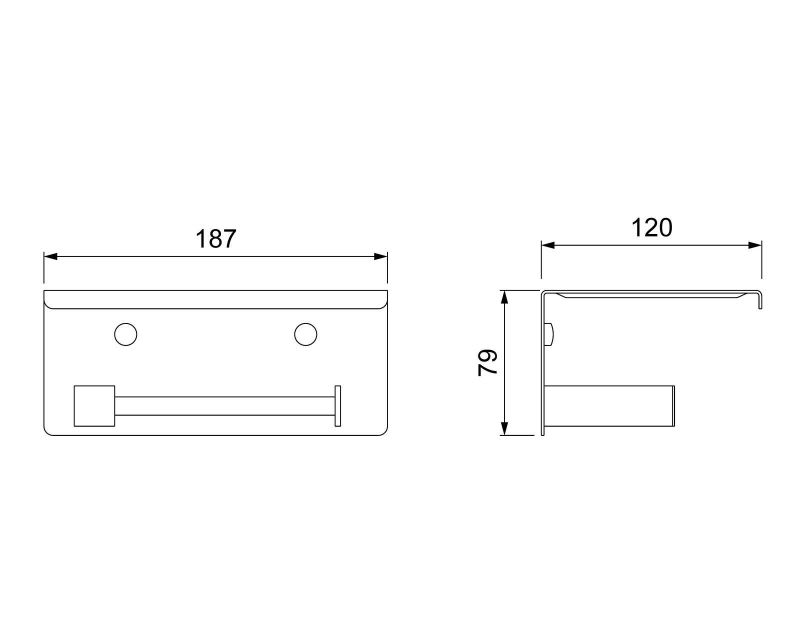 Держатель туалетной бумаги Timo Selene 14044/03 Черный, артикул 14044/03