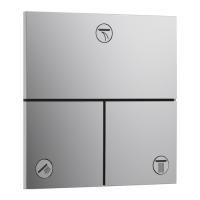 Вентиль, Hansgrohe, ShowerSelect, для ванны с душем, ширина,мм-155, глубина,мм-13, высота,мм-155, для 3 потребителей, переключающий (дивертор), управление-нажимное, тип установки-настенный встраиваемый, внутренняя часть-необходимо заказать, материал-латун Вентиль, Hansgrohe, ShowerSelect, для ванны с душем, ширина,мм-155, глубина,мм-13, высота,мм-155, для 3 потребителей, переключающий (дивертор), управление-нажимное, тип установки-настенный встраиваемый, внутренняя часть-необходимо заказать, материал-латун