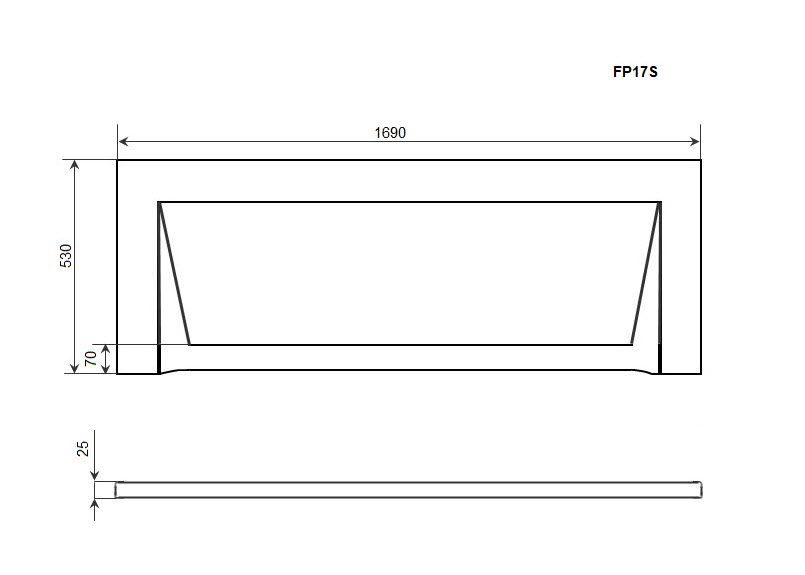 Фронтальная панель TIMO (FP17S), артикул FP17S