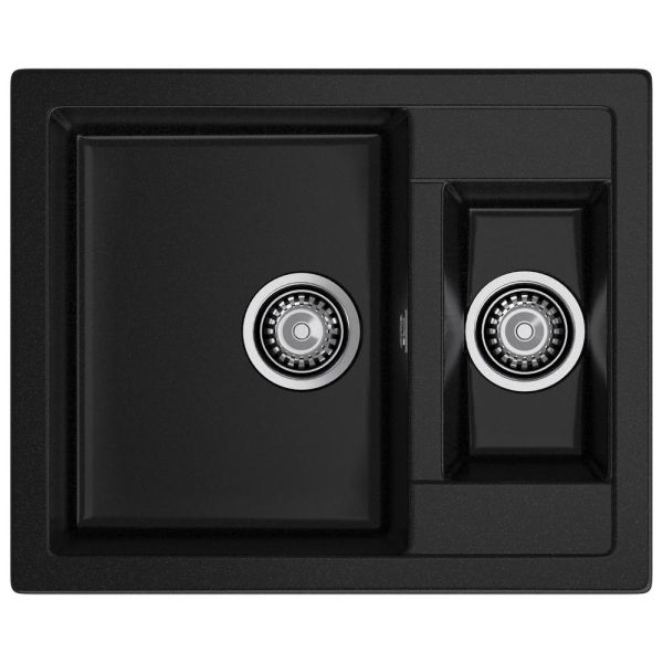 Кухонная мойка GranFest QUADRO 610K, черный