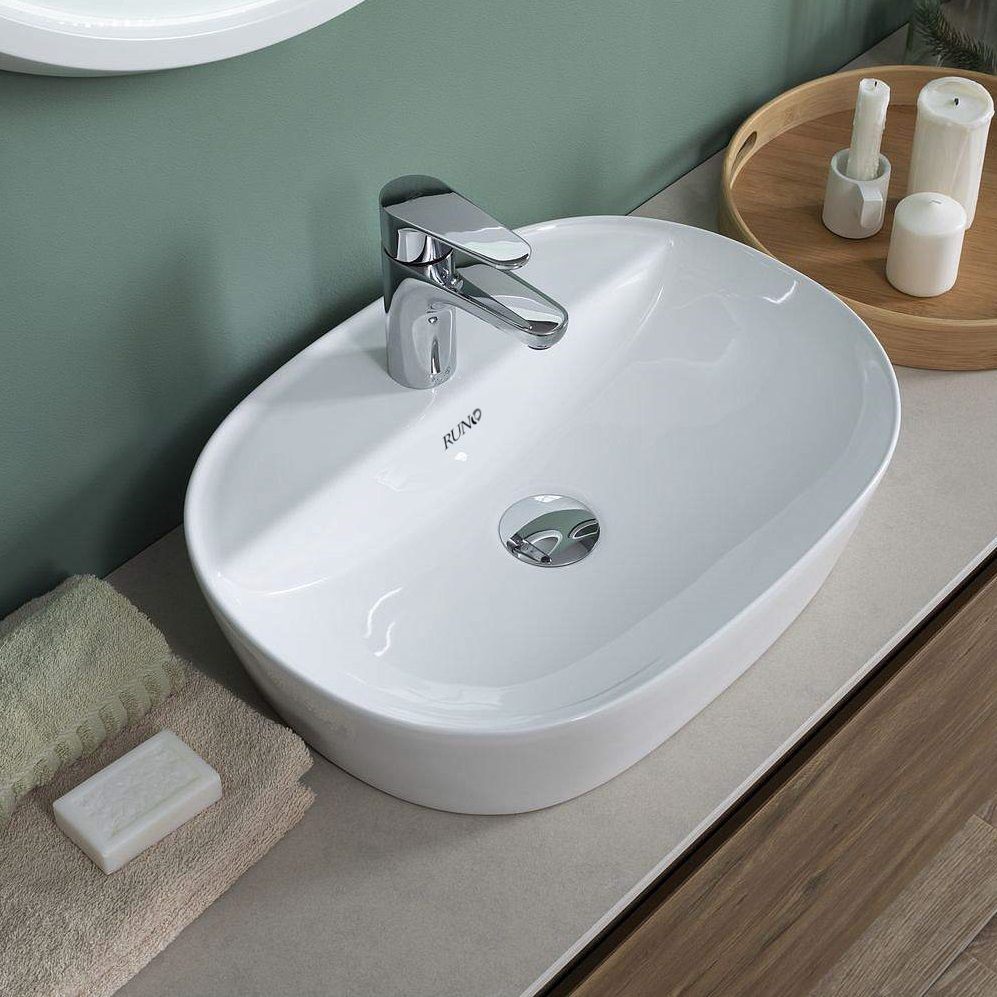 Умывальник RUNO мебельный Nuovo 51*39 (овальная) (00-00001990), артикул 00-00001990