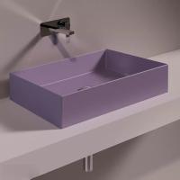 SIMAS AGILE Раковина на столешницу 60х40 см,без перелива, без отв  под смеситель,цвет PRUGNA MATT