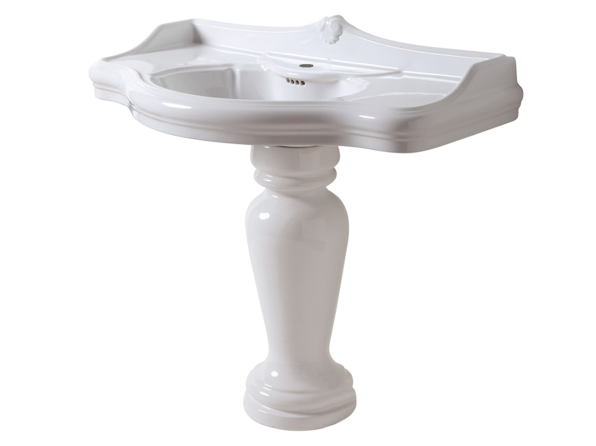 AZZURRA JUBILAEUM раковина со спинкой 112*62см с 1 отв под смеситель, цвет белый AZZURRA JUBILAEUM раковина со спинкой 112*62см с 1 отв под смеситель, цвет белый