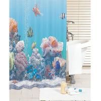 Штора для ванны Iddis Pacific Ocean 180x200 Голубая Штора для ванны Iddis Pacific Ocean 180x200 Голубая