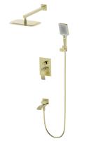Душевая система встраиваемая WONZON & WOGHAND FIT, Брашированное золото (WW-88939009A- BG)