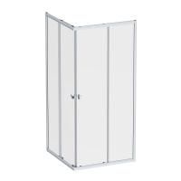 W87G-403-9090-MT Sunny душ огражд квадратн, раздвижн двери 90x90 серебро,стекло прозрачн W87G-403-9090-MT Sunny душ огражд квадратн, раздвижн двери 90x90 серебро,стекло прозрачн
