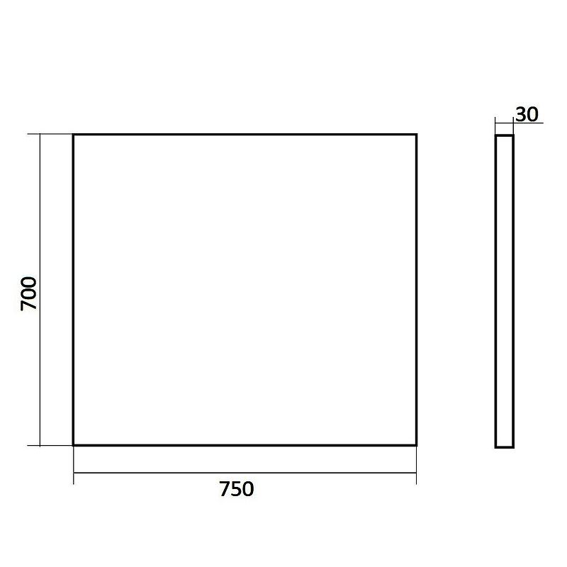 Зеркало Orange Line 75 Li-75ZE с подсветкой с сенсорным выключателем