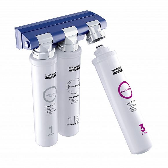 Комплект кухонный смеситель Granula 2015 Чёрный + Фильтр Granula (2015 Чёрный+АКС-002), артикул 2015 Чёрный+АКС-002