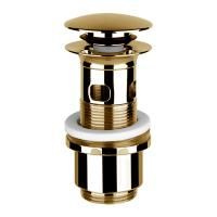 Gessi Донный клапан Stop&Go для раковины с переливом, цвет Gold PVD Gessi Донный клапан Stop&Go для раковины с переливом, цвет Gold PVD