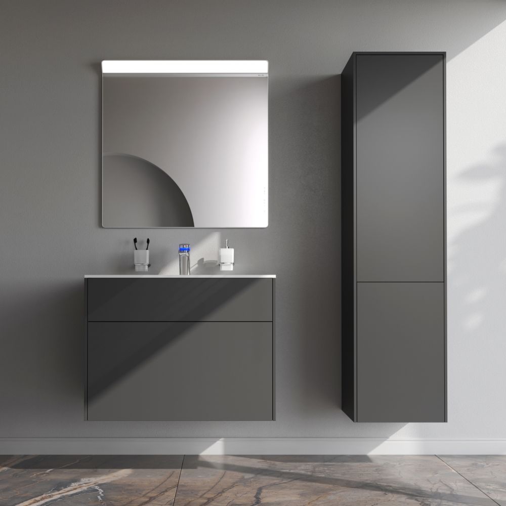 M50AFHX0803GM Inspire V2.0, База под раковину, подвесная, 80 см, 3 ящика, push-to-open, графит матов M50AFHX0803GM Inspire V2.0, База под раковину, подвесная, 80 см, 3 ящика, push-to-open, графит матов