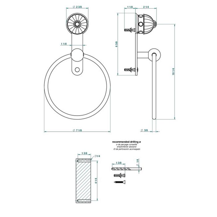 THG AMBOISE MALACHITE Полотенцедержатель-кольцо, вставки малахит, цвет полированное золото THG AMBOISE MALACHITE Полотенцедержатель-кольцо, вставки малахит, цвет полированное золото