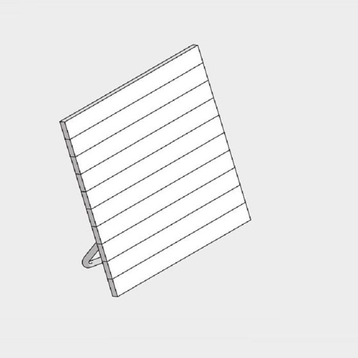 Effegibi BodyLove Спинка для хаммам, 45x19xh45 см, материал тиковое дерево, нержавеющей