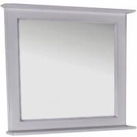 Зеркало ASB-Woodline Прато 100 Белый c серебряной патиной