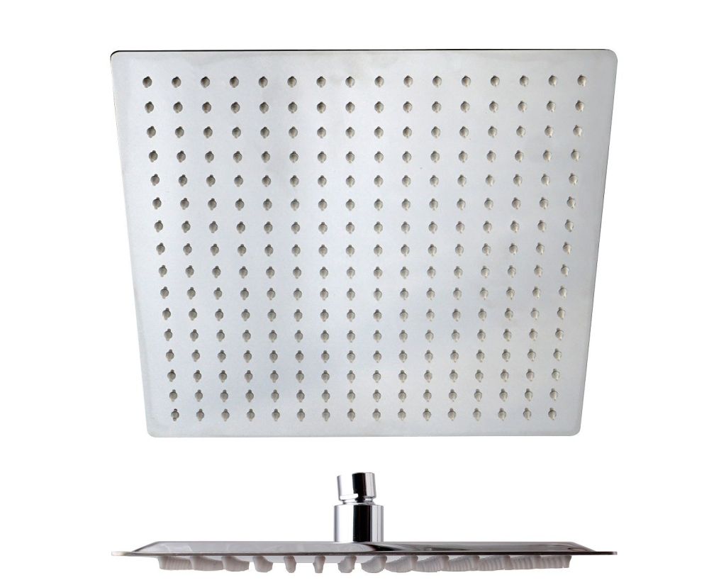 AQG, душевая квадратная ультраплоская антикальцевая головка ATLAS C30 см, цвет хром