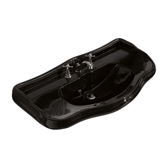 KERASAN Retro ''Ножка'' для консоли, цвет черный блестящий (*для инсталляции необходимо 2 шт.)