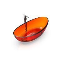 Ванна, KNIEF, Oval Shape, ширина, мм-1800, глубина, мм-930, высота, мм-560, тип установки-отдельностоящий, форма-овальная, материал-Solid surface, цвет-Orange Crystal