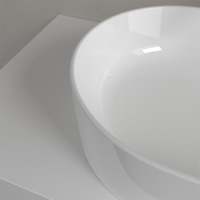 Villeroy&Boch  Collaro Раковина, ширина, 560*360*145мм, тип установки-на столешницу, отверстия для смесителя-отсутствуют, цвет цвет альпийский белый, артикул 4A195601