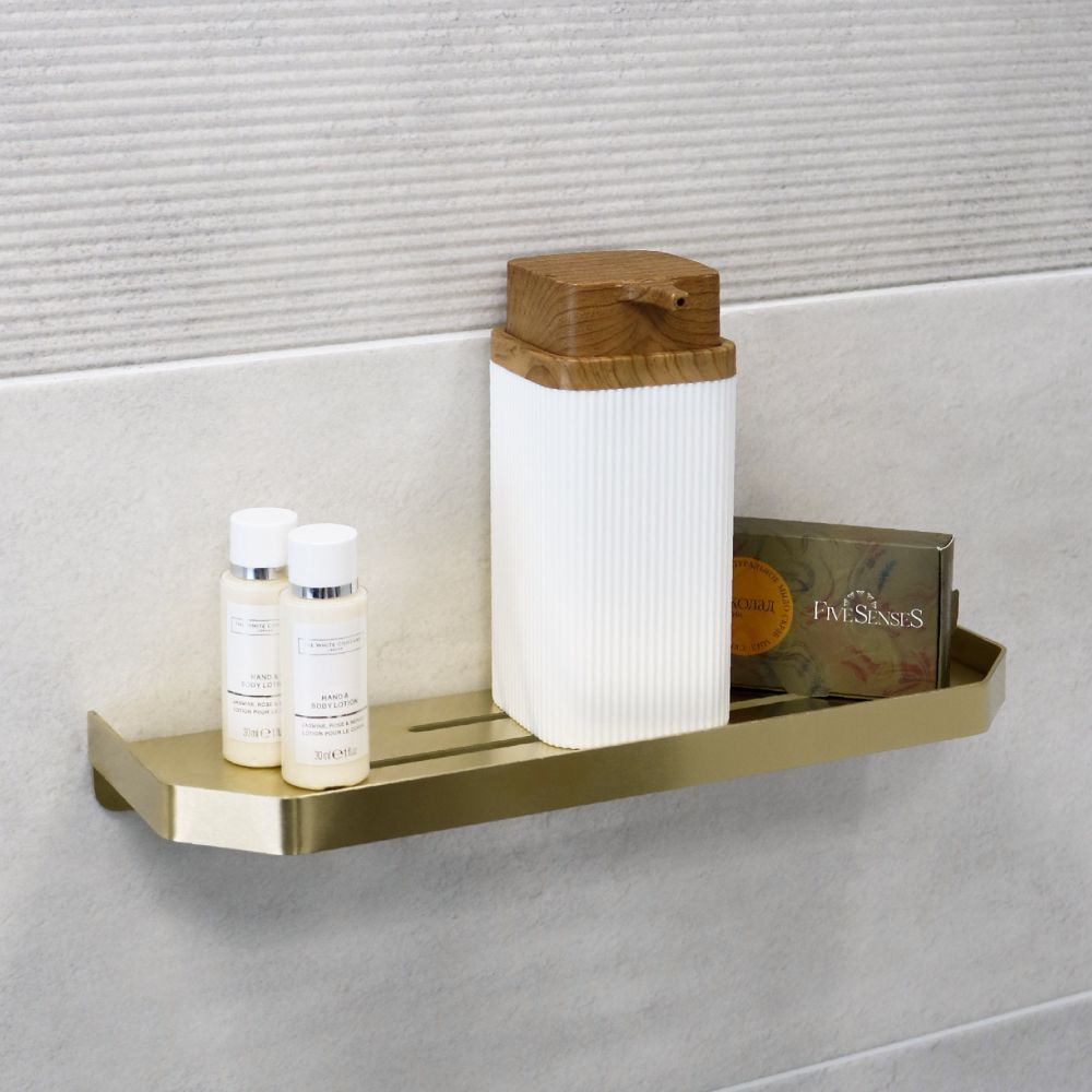 Полка металличеcкая FIXSEN HI-TECH FX-843G, золотой сатин