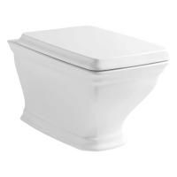 Artceram CIVITAS Унитаз напольный 36х54 см, слив в стену, цвет белый (крепится на силикон)