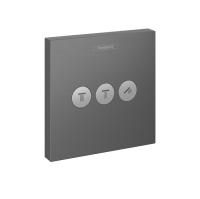 HG ShowerSelect Вентиль, скрытого монтажа, для 3 потребителей, шлиф. черный хром