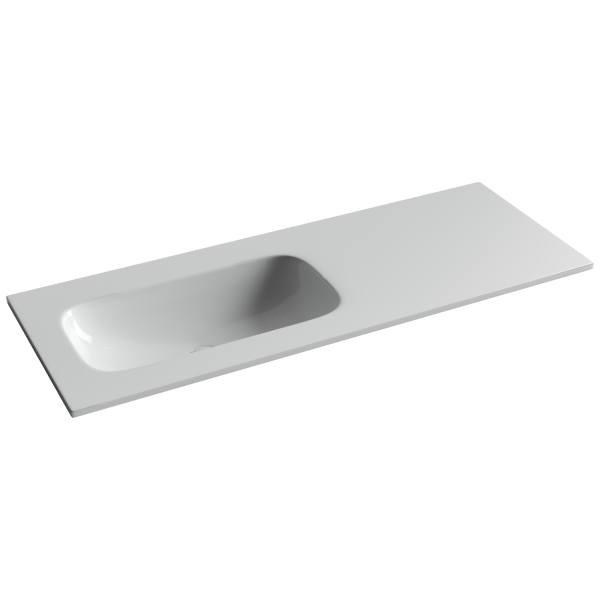 Раковина накладная Ceramicanova Грация (Grace) чаша слева без отв под смеситель 1210x457x137 белый CN7020wx