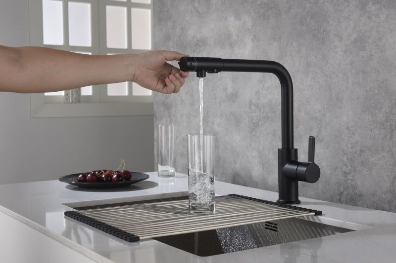 Смеситель для кухни Timo Hette 1026/03F Черный