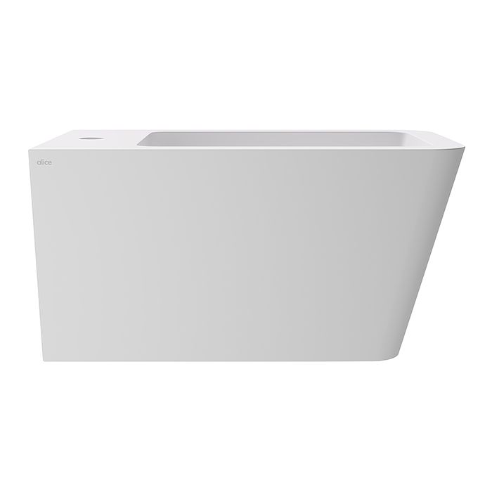 Alice Hide Биде Square 55х35, подвесное, белый матовый Alice Hide Биде Square 55х35, подвесное, белый матовый