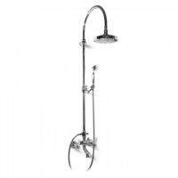 Bongio Oxford Lux Смеситель для ванны, цвет хром/белый фарфор