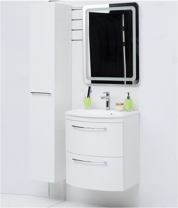 Шкаф-пенал De Aqua Тока 1S 30 L белый