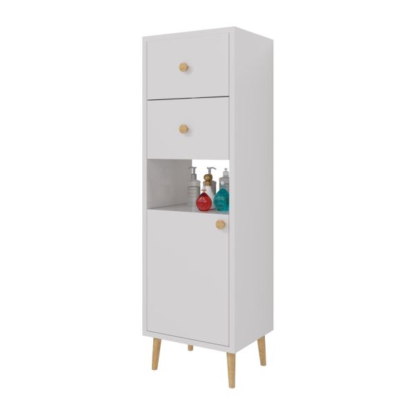 Шкаф напольный Dreja Luno 35 см, белый