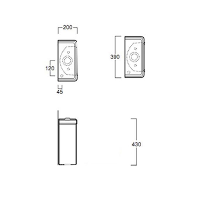 SIMAS Механизм двойного слива Frozen, Arcade, Londra, цвет кнопки хром