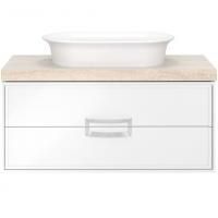 Тумба CANALETTO подвесная с ящиками 100, белая матовая