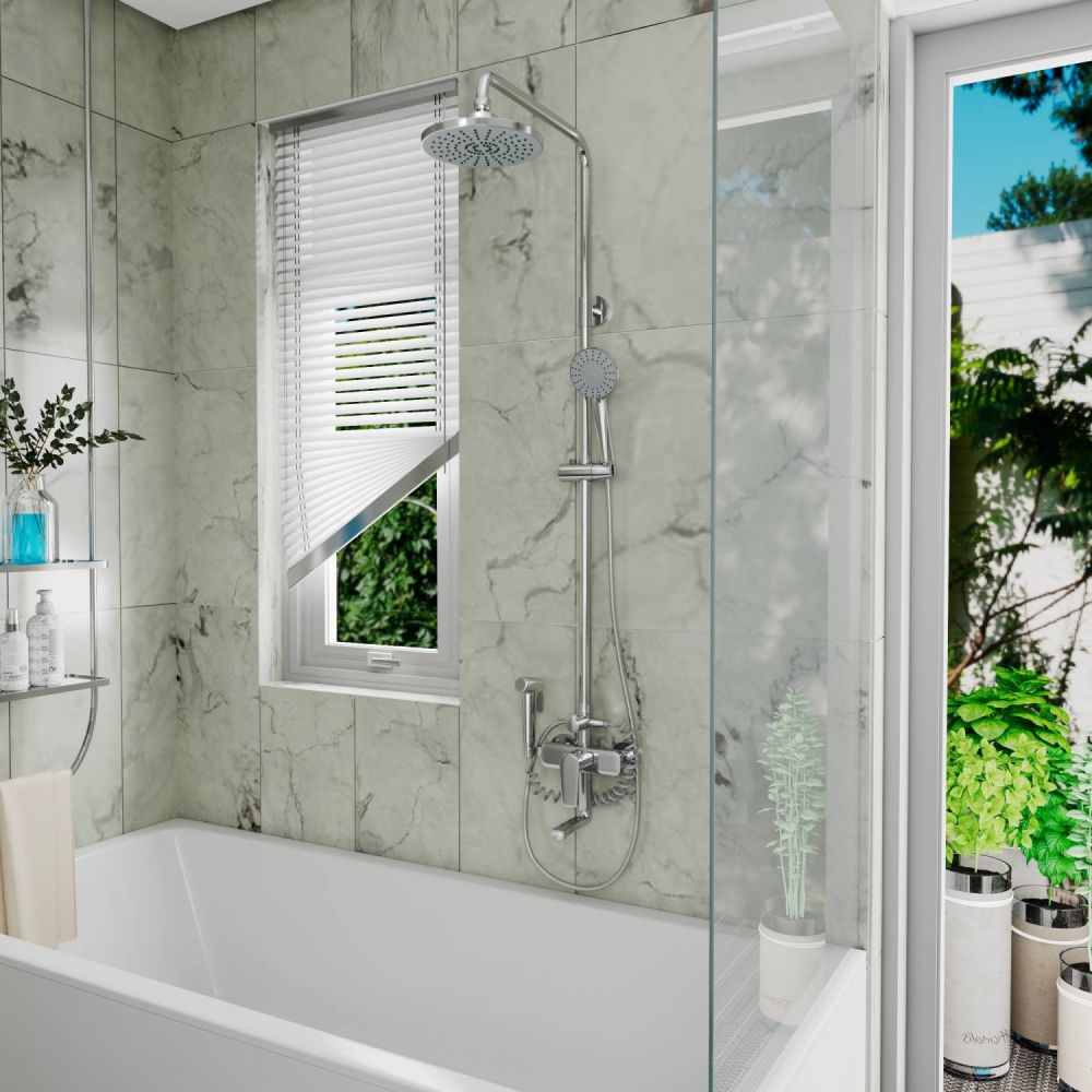 Душевая система DK с гигиеническим душем  Bayern.Fürth (DA1524701B18), артикул DA1524701B18