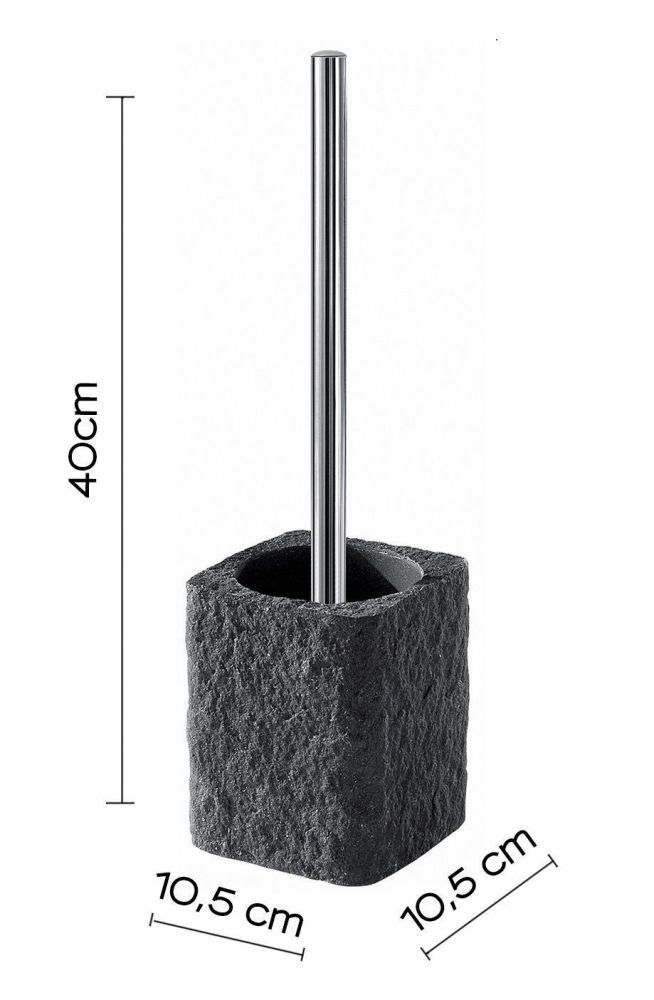 Gedy Aries, напольный ерш, цвет хром - антрацит