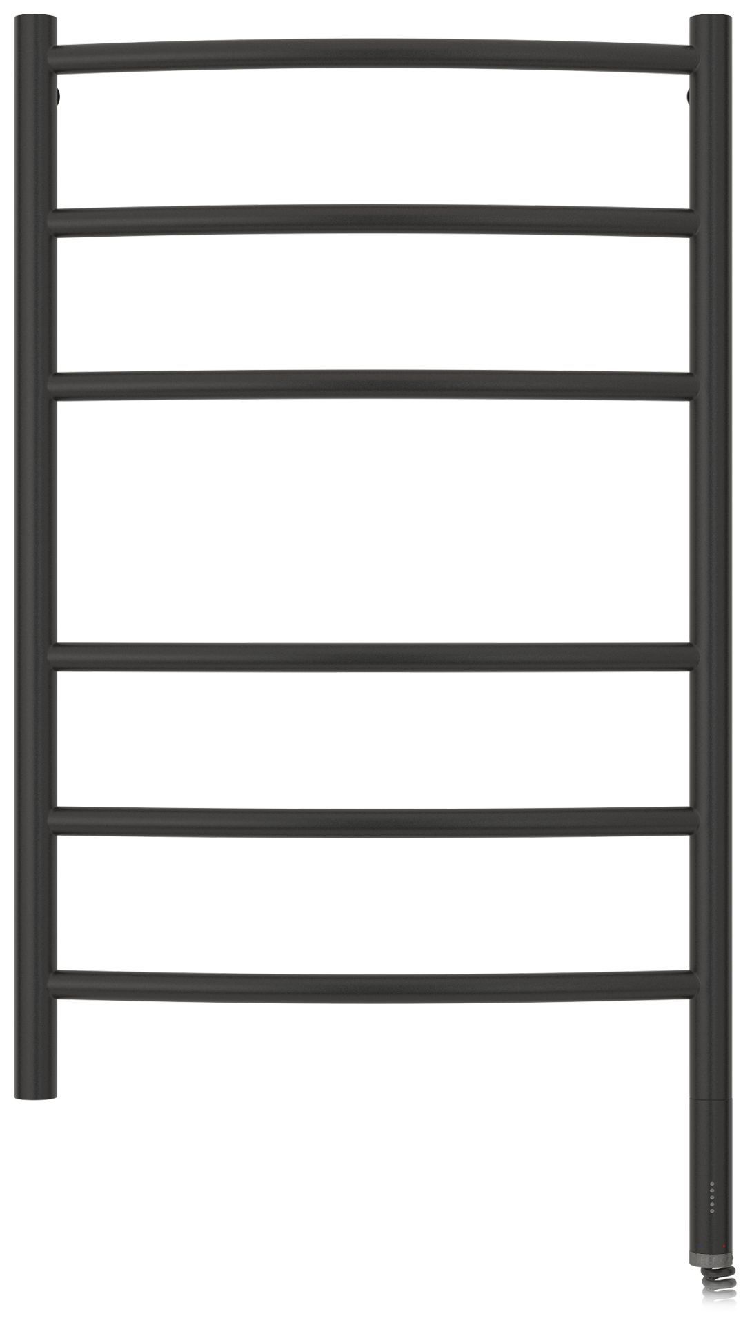 Полотенцесушитель электрический "ГАЛАНТ МЭМ" 800х500 / Прямой МЭМ правый (Матовый чёрный)