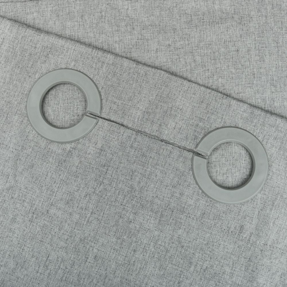 Штора для ванной комнаты FIXSEN LINUM FX-1535K, серый, артикул FX-1535K