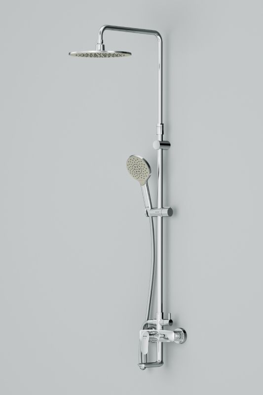 F0780964 Like,душ.система,набор:см-ль д/ванны/душа,верхний душ d250 мм, ручной душ 120 мм, 3 функции