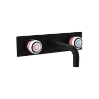 Nicolazzi Festival  Смеситель для раковины из стены, встраиваемый, цвет: NEM+ручки FEF001+FEF002