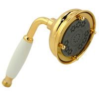 RICAMBI Ручной душ, 3-х позиционный, антикальций, латунь, бел./золото