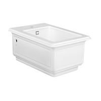 Gessi Eleganza Биде подвесное с 1 отверстием под смеситель, с сифоном, цвет: белый