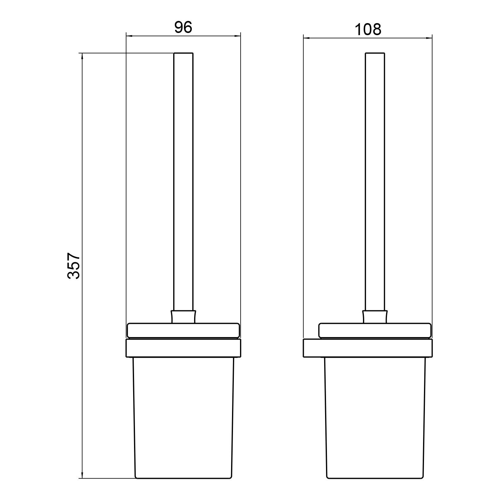 Щетка для туалета Timo Petruma 15261/17 золото матовое, артикул 15261/17