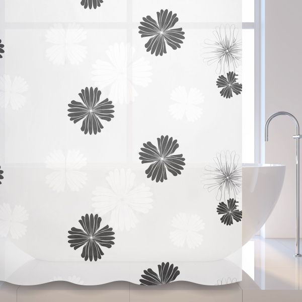 Штора для ванной комнаты Savol S-8PEVA01, цветы