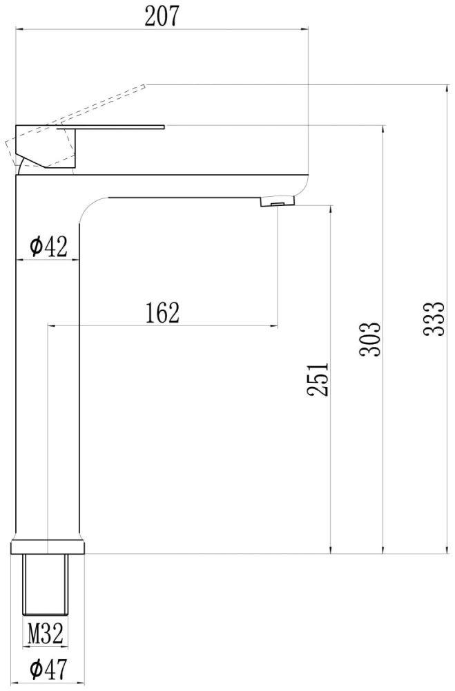 Смеситель для раковины Fmark (FS8811C), артикул FS8811C