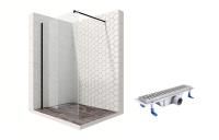 Душевая перегородка Ambassador Walk-in 15031112-ST5, свободный вход, линейный трап, 120см