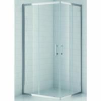 Душевой уголок Cezares Eco AH-2 100x90 ECO-O-AH-2-100/90-P-Cr профиль Хром стекло рифленое