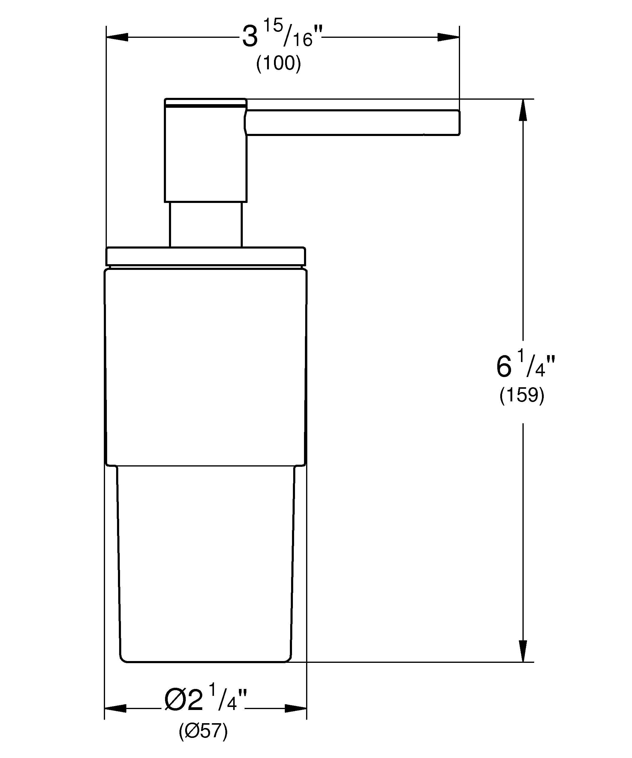 Дозатор жидкого мыла GROHE Atrio New, хром (40306003)
